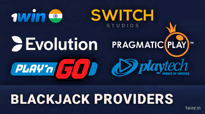 Blackjack providers on 1win official site