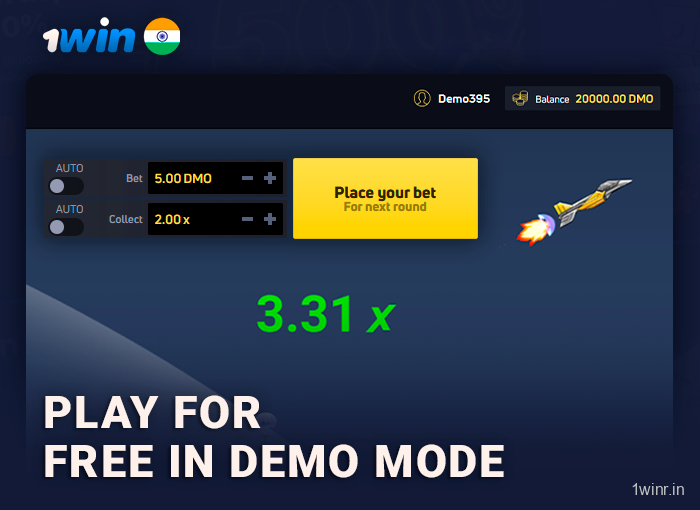 Demo Mode In 1win JetX