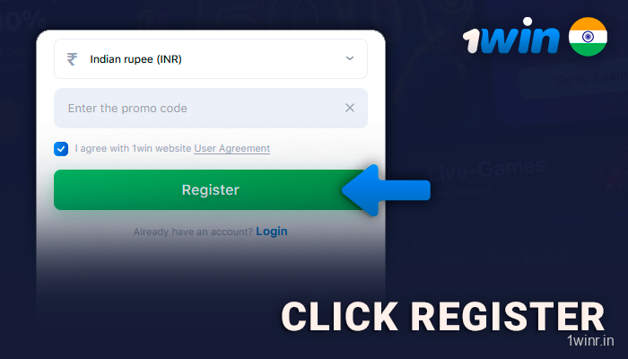 Press Register On 1Win Site