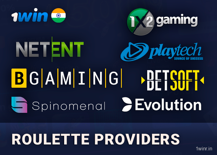 Roulette providers on 1win official site