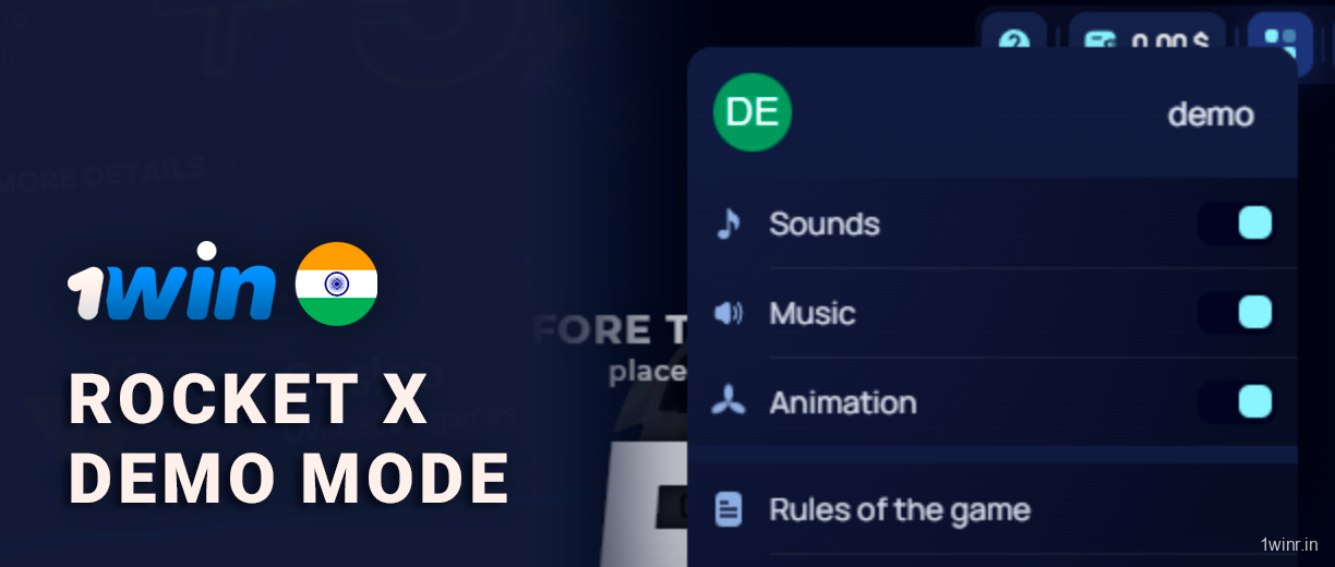 Rocket X Available Free at Demo Mode for 1Win Users