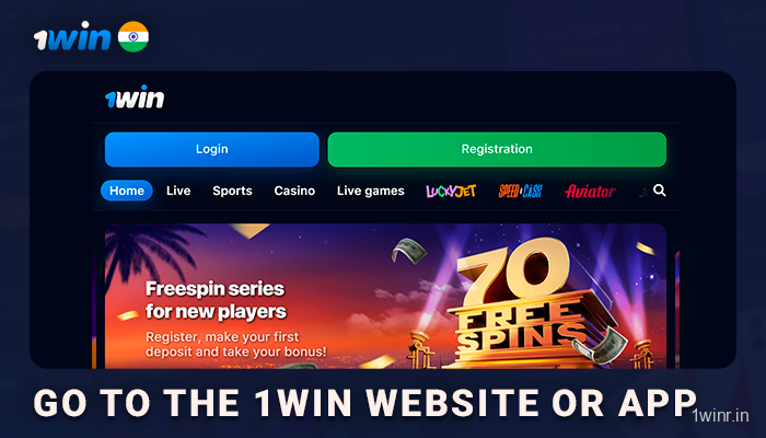 Go to the 1Win Website to start playing Speed n Cash