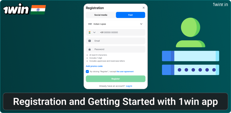 How to create an account in the 1win app for Indian players
