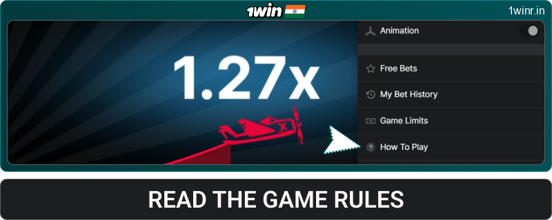 Learn the rules of the game Aviator at 1win India