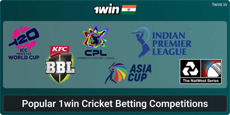 Major cricket events at 1win India