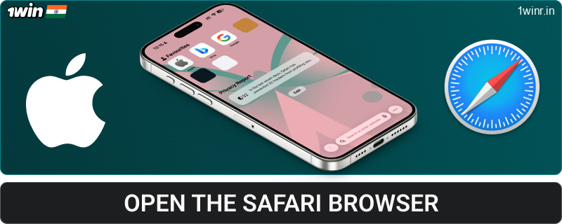 Launch the 1win India browser