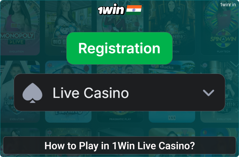 Instructions for playing at the 1win IN live casino