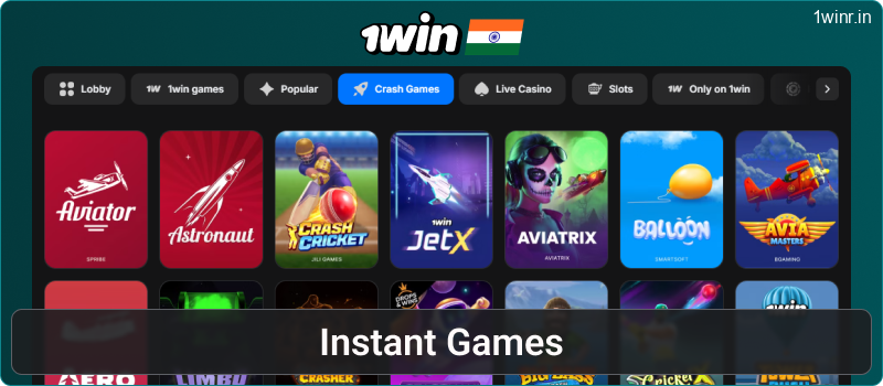 Play crash games at 1win IN