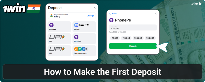 1Win IN Balance Top-up Instructions