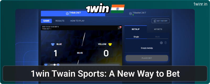 Bet on Twain Sports on 1Win India