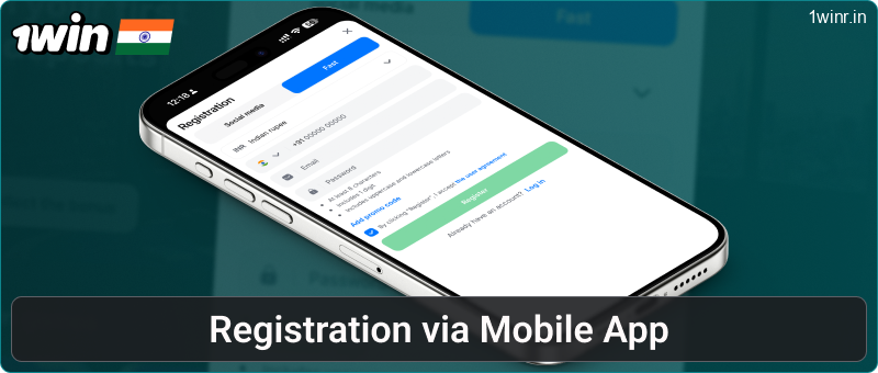 Manual for Registration via the 1win IN App