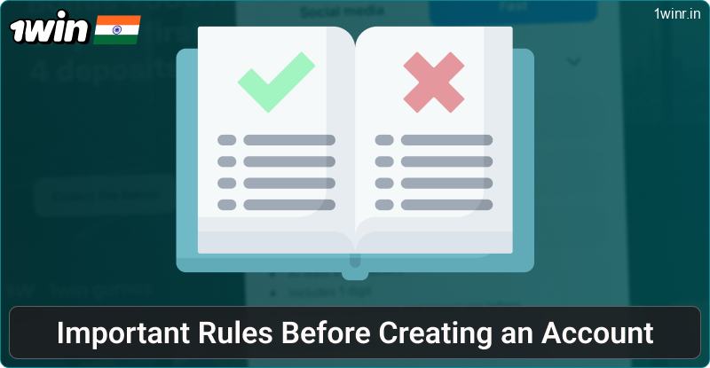 Registration requirements for 1win India